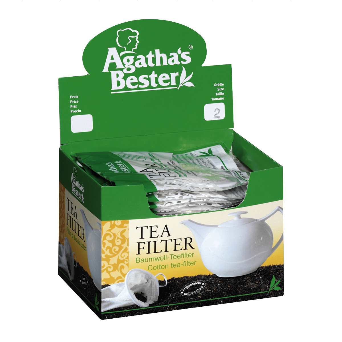 Teefilter, Größe 2, für 3-6 Tassen
